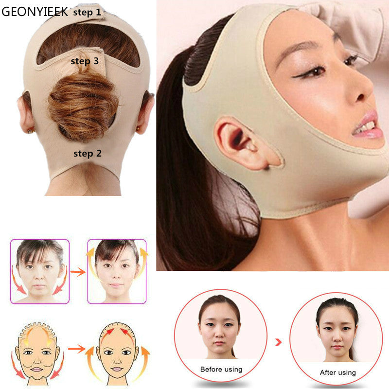 Mascarilla facial fina y delicada Vendaje adelgazante Cuidado de la piel Forma y elevación del cinturón Reduzca la máscara facial de doble mentón Banda de adelgazamiento