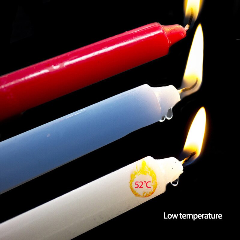 3 piezas Vela de baja temperatura Velas de goteo Bdsm Restricciones de cama SM para mujeres Hombres Bondage sexual Cera sensual Juguete erótico Herramienta de juego para adultos
