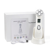 Cara Piel EMS Mesoterapia Electroporación RF Radiofrecuencia Facial LED Fotón Dispositivo para el cuidado de la piel Estiramiento facial Apriete la máquina de belleza