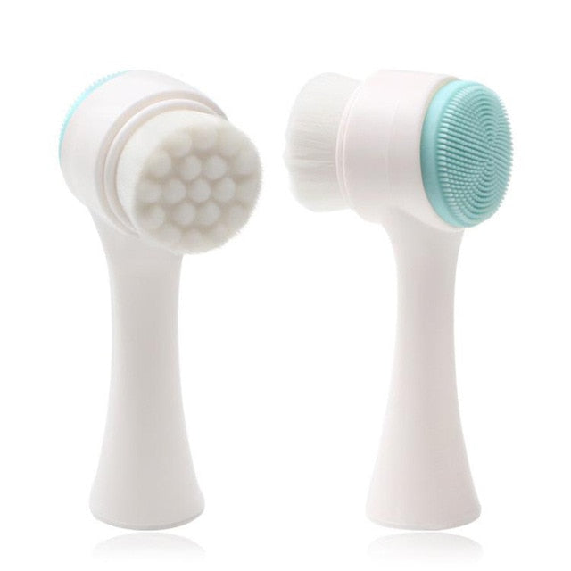 Cepillo de limpieza facial de silicona mini Limpiador facial eléctrico Limpiador facial eléctrico Cepillo de masaje para limpieza profunda de la piel