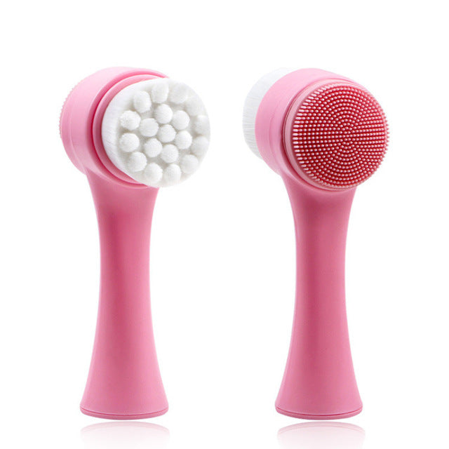 Cepillo de limpieza facial de silicona mini Limpiador facial eléctrico Limpiador facial eléctrico Cepillo de masaje para limpieza profunda de la piel