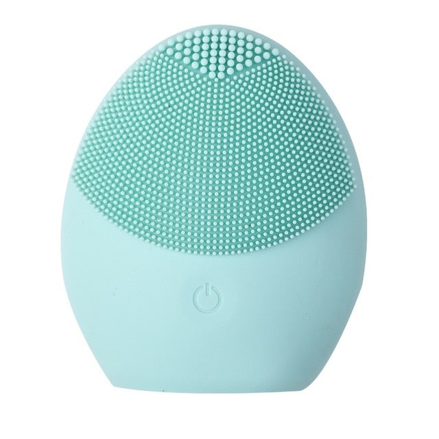 Cepillo de limpieza facial de silicona mini Limpiador facial eléctrico Limpiador facial eléctrico Cepillo de masaje para limpieza profunda de la piel