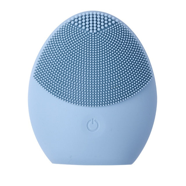 Cepillo de limpieza facial de silicona mini Limpiador facial eléctrico Limpiador facial eléctrico Cepillo de masaje para limpieza profunda de la piel
